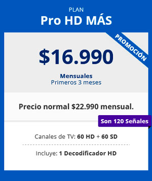 Plan Pro HD Más